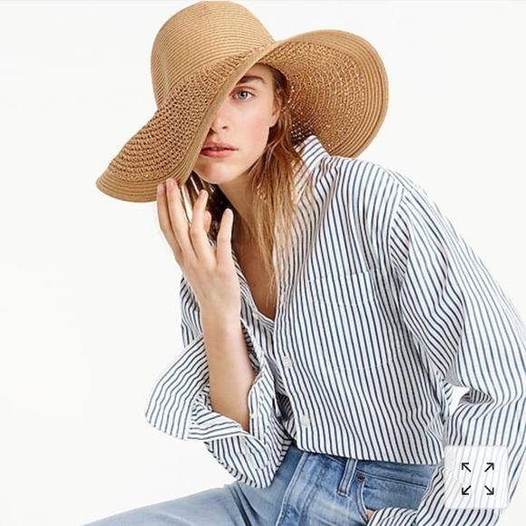 J. Crew Accessories - J Crew Textured Straw Hat
